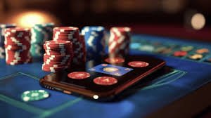 Desain modern dari aplikasi axibet dengan tampilan syarat promosi yang jelas